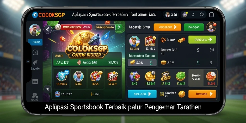 Tampilan utama COLOKSGP dengan berbagai pilihan taruhan olahraga.