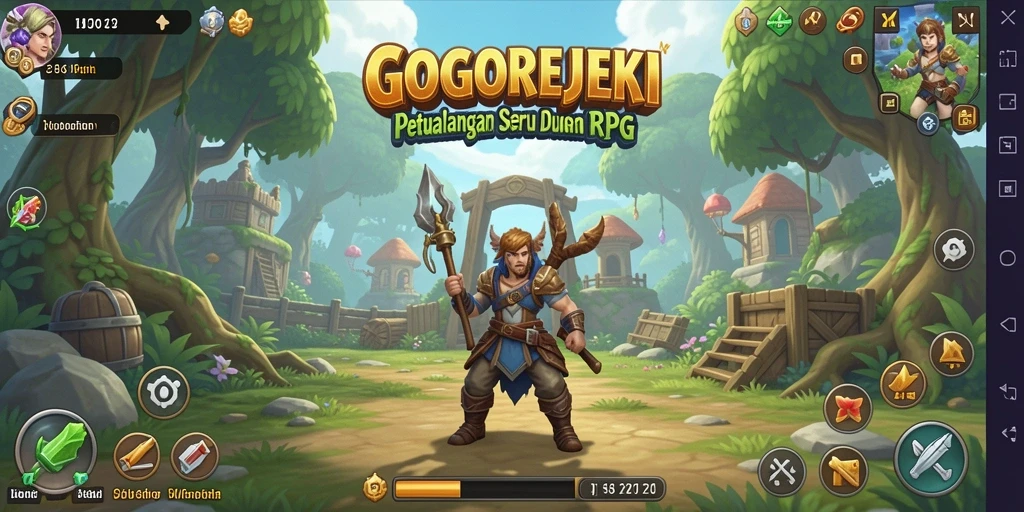 Tampilan screenshot GOGOREJEKI yang menampilkan aksi seru di dunia RPG.