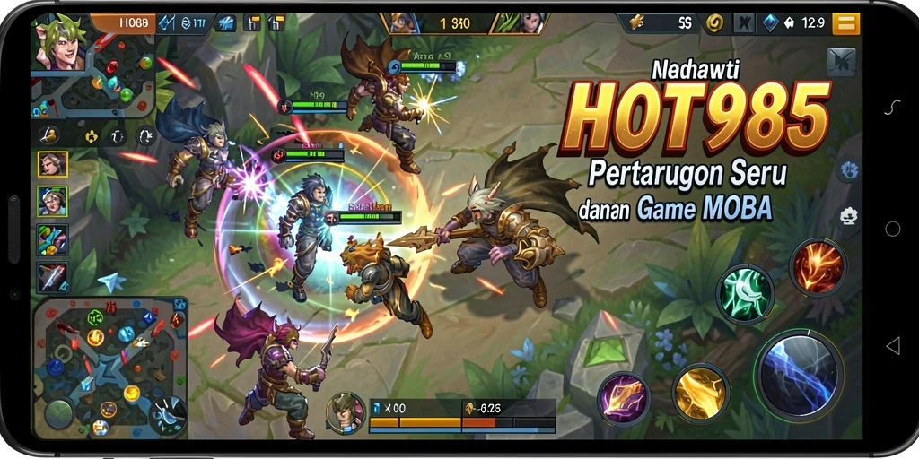 Gameplay seru di HOT985 yang menampilkan pertarungan epik.