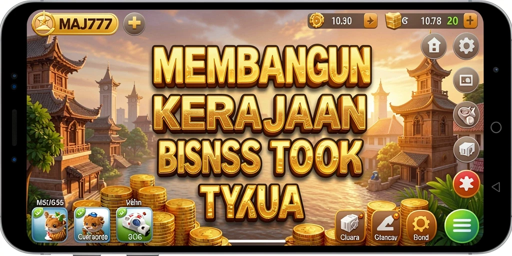 Screenshot gameplay MAJ777 yang menampilkan manajemen bisnis Tycoon.