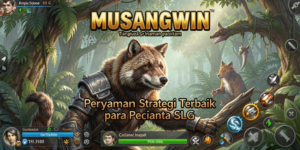 Tampilan gameplay menarik dari MUSANGWIN saat bermain strategi.