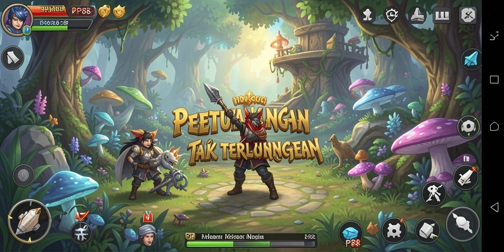 Gameplay seru petualangan di dunia fantasi yang memukau.